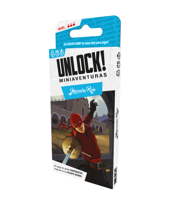 Juego de mesa unlock! miniaventuras máscara roja