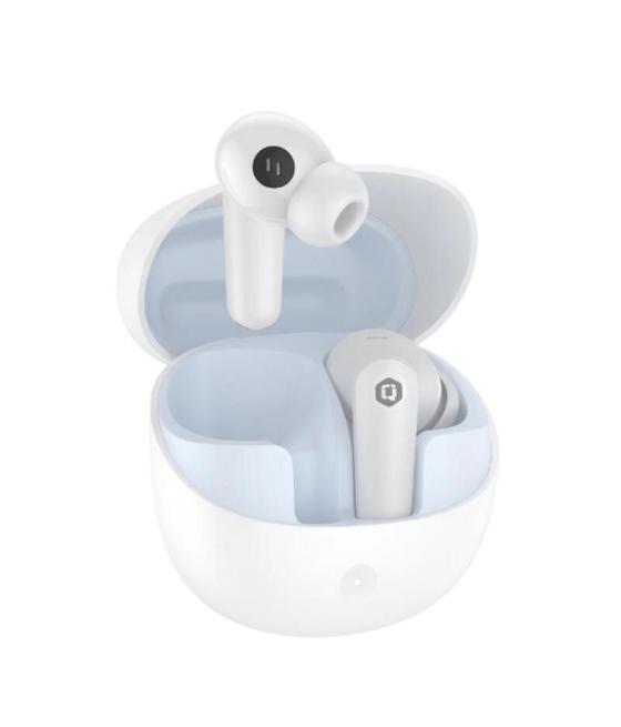 Auriculares qcharx sound auricular tws bluetooth 5.3 blanco