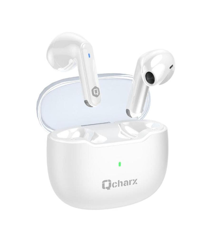 Auriculares qcharx harmony auricular tws bluetooth 5.3 blanco