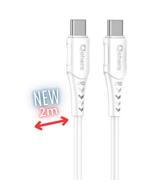 Cable qchar sofia usb tipo c - 2m - pvc blanco