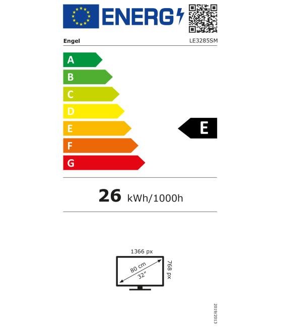 Engel tv 32"-tdt2/c - hd -smartv netflix/amazon. modo hospitality