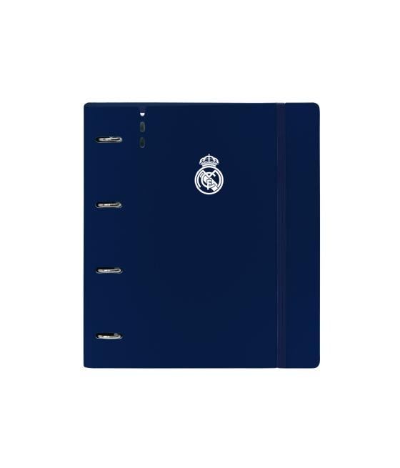 Carpeta safta 4 anillas de 35 mm con recambio din a4 100 hojas polipropileno real madrid 1 equipacion 24/25