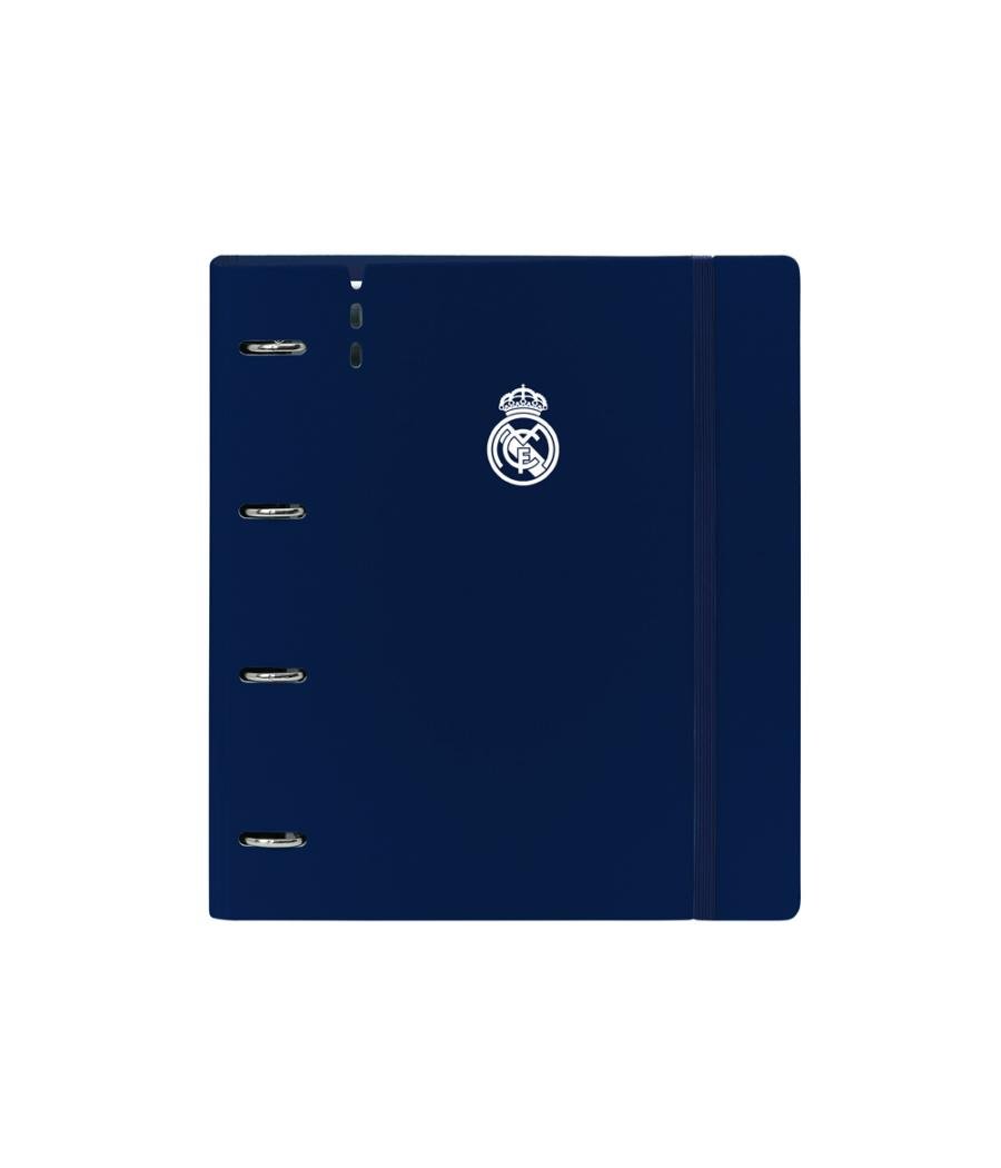 Carpeta safta 4 anillas de 35 mm con recambio din a4 100 hojas polipropileno real madrid 1 equipacion 24/25