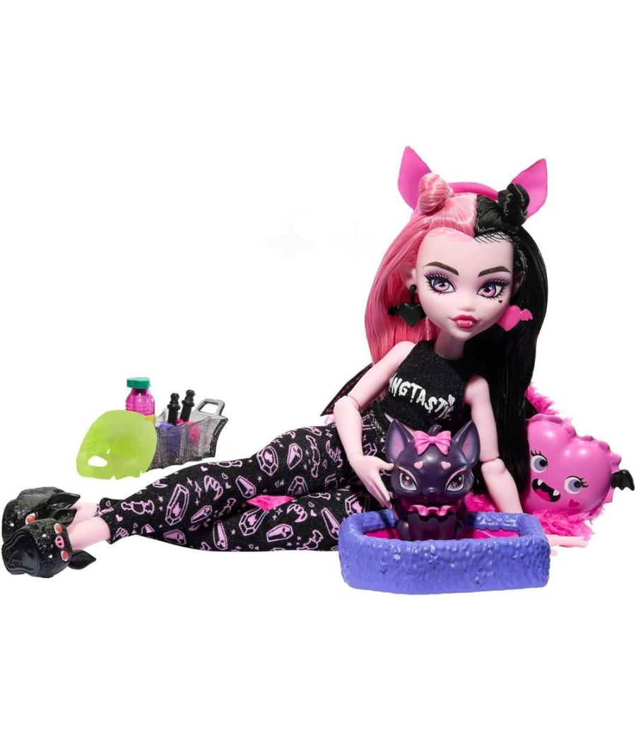 Muñeca mattel monster high fiesta de pijamas y mascotas