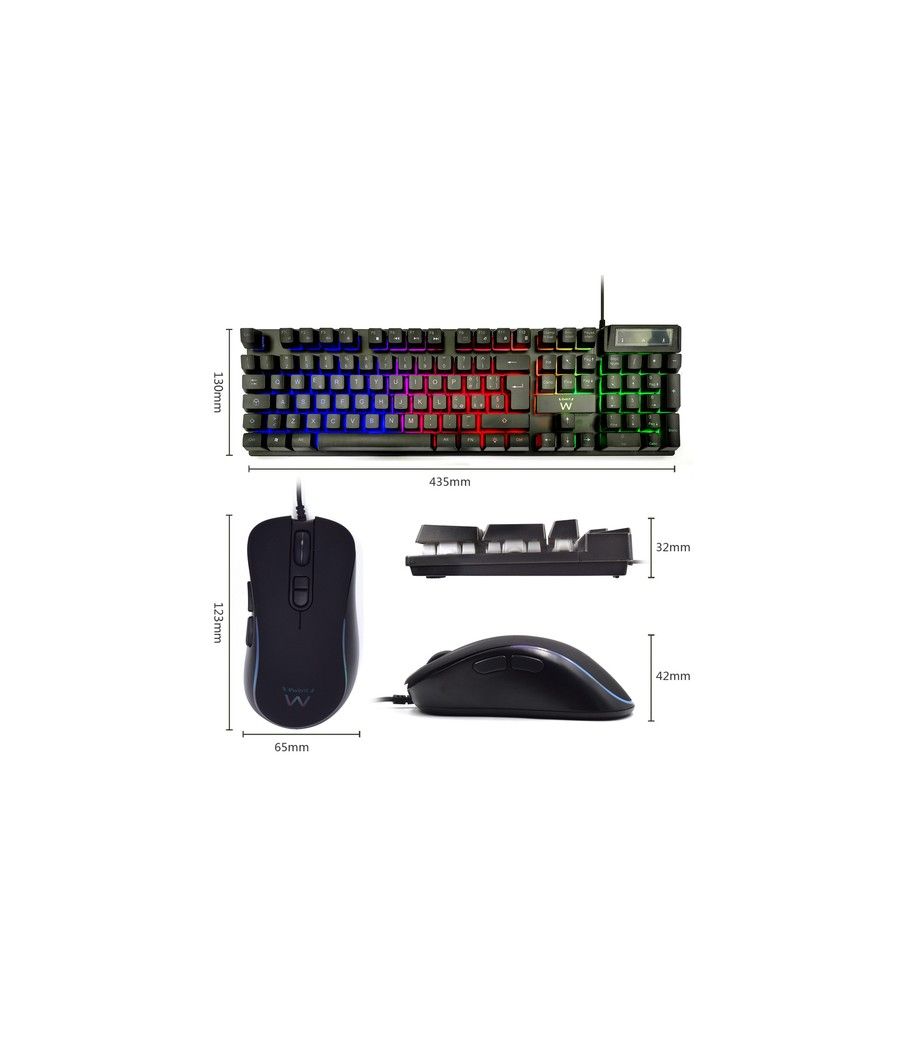 EWENT teclado+raton gaming PL3201 usb - Imagen 3