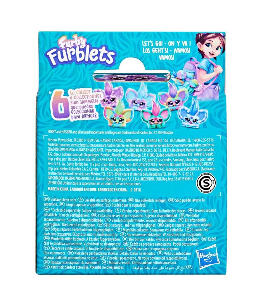 Juguete creativo hasbro furby furblets hip - bop