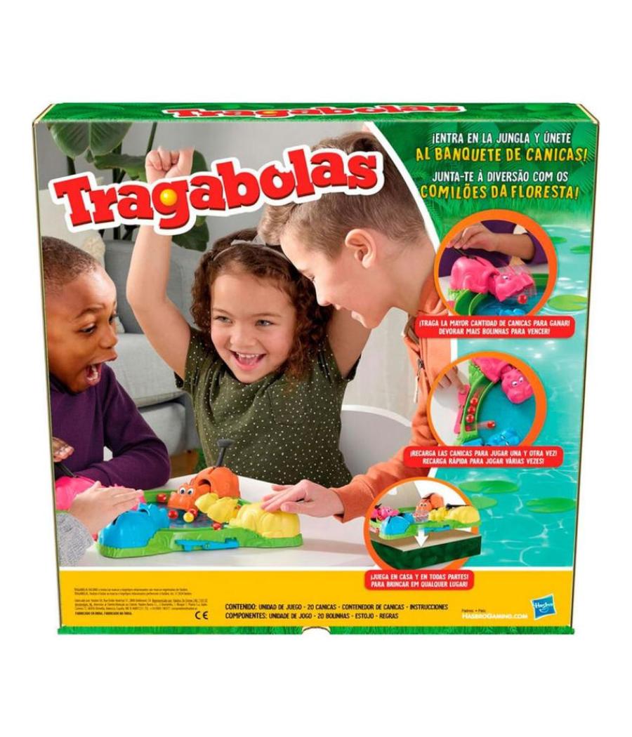 Juego de mesa hasbro tragabolas los tipopótamos tragones