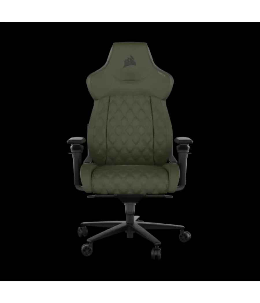 Corsair tc500 luxe silla para videojuegos de pc asiento acolchado verde