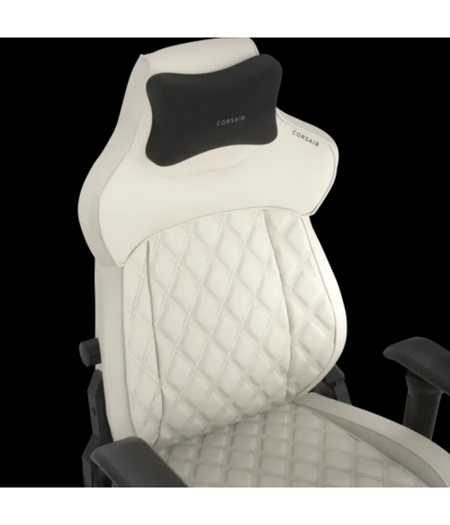 Corsair tc500 luxe silla para videojuegos de pc asiento acolchado beige