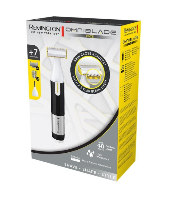 Recortadora remington omniblade face/ con batería/ 7 accesorios