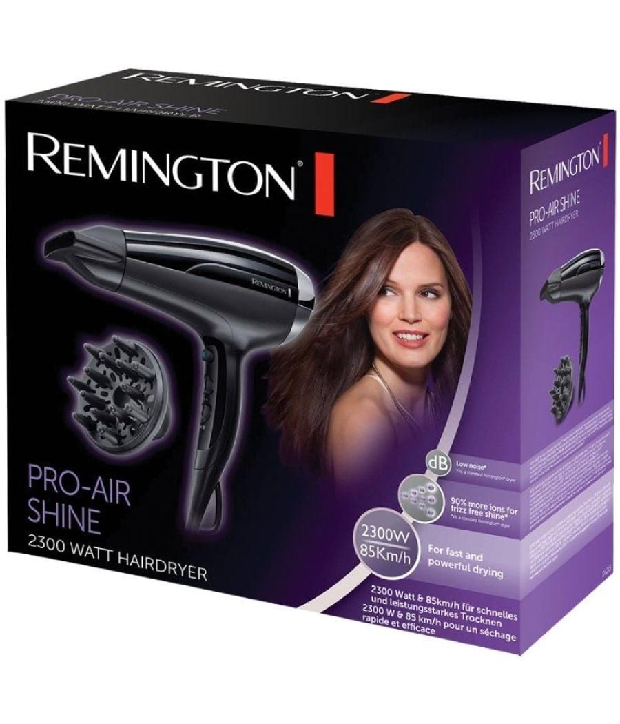 Secador remington pro-air shine 2300w/ iónico/ negro