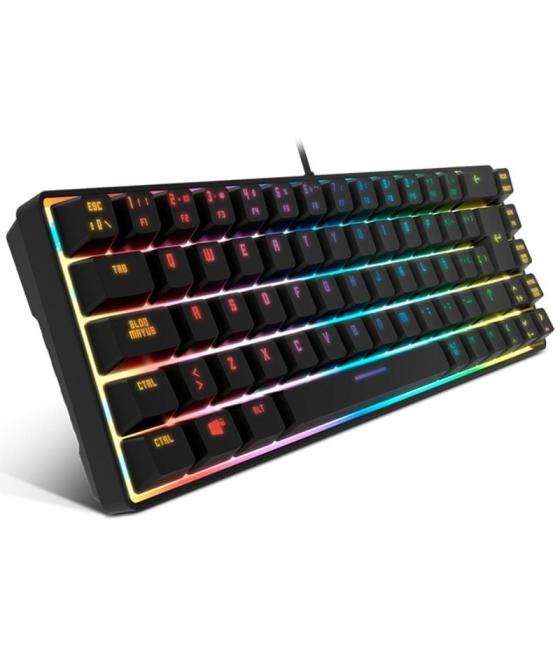 Teclado gaming krom kalista/ negro