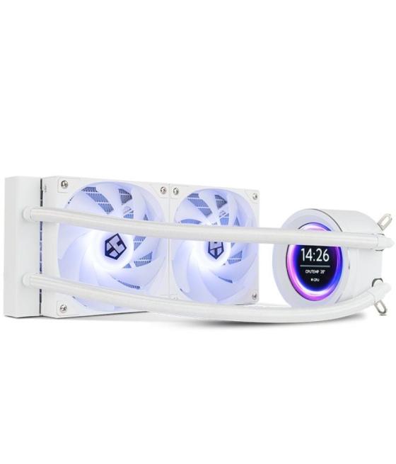 Sistema de refrigeración líquida nox x-240 lcd/ blanco