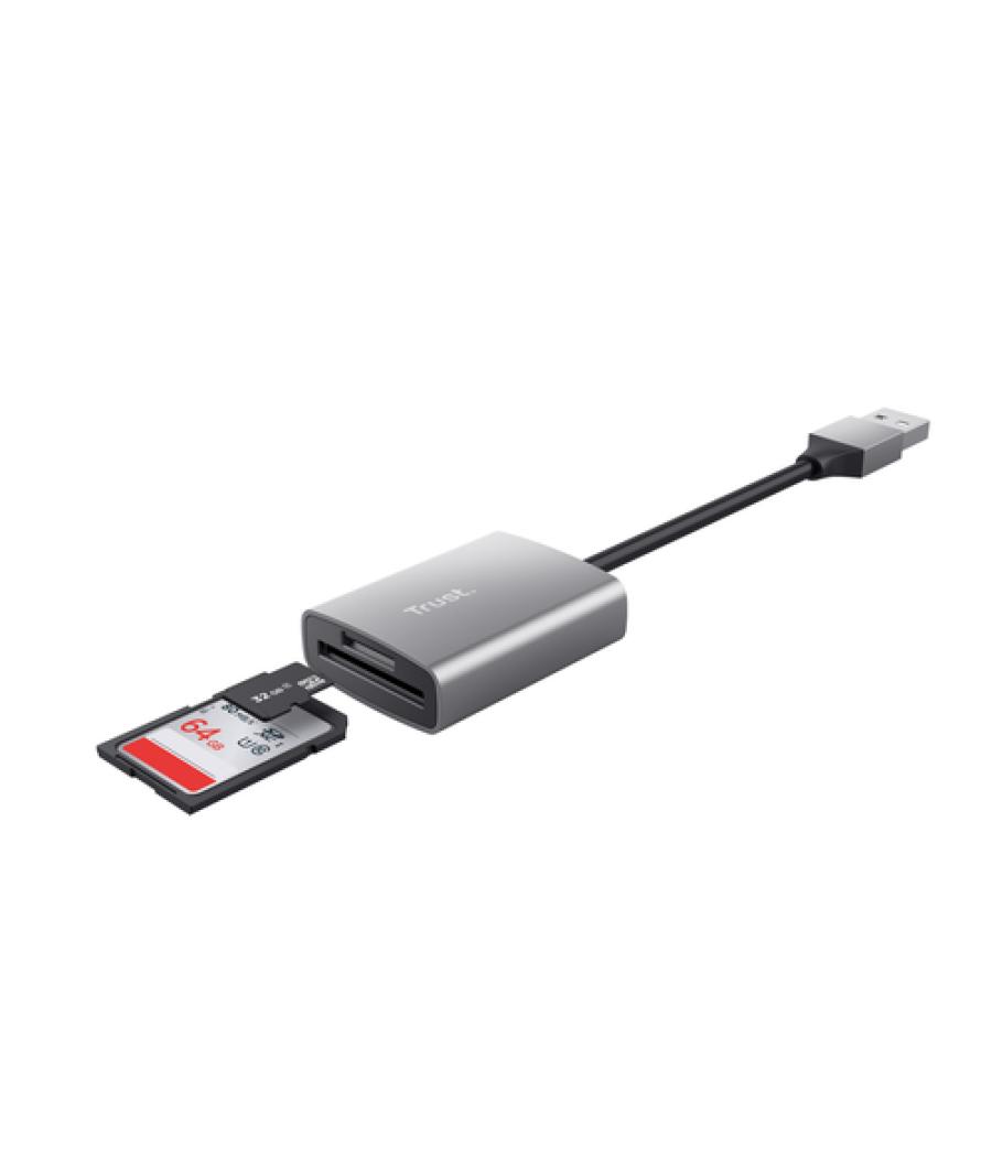 Trust Dalyx lector de tarjeta USB 3.2 Gen 1 (3.1 Gen 1) Aluminio