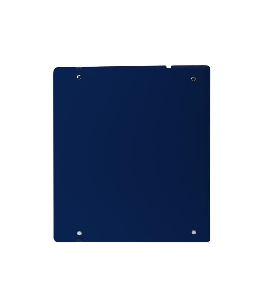 Carpeta con recambio safta din a4 cuadro 5 mm polipropileno foam 4 anillas 35mm azul oscuro