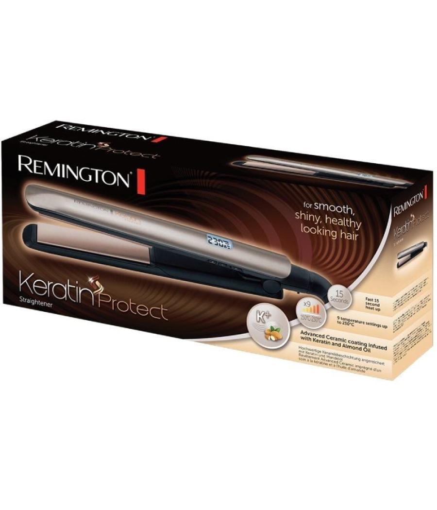 Plancha para el pelo remington keratin protect s8540/ bronce