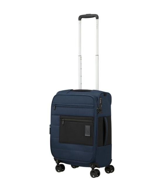 Maleta de cabina samsonite vaycay spinner expansible 55cm/ 55x35x25cm/ 4 ruedas/ azul marino