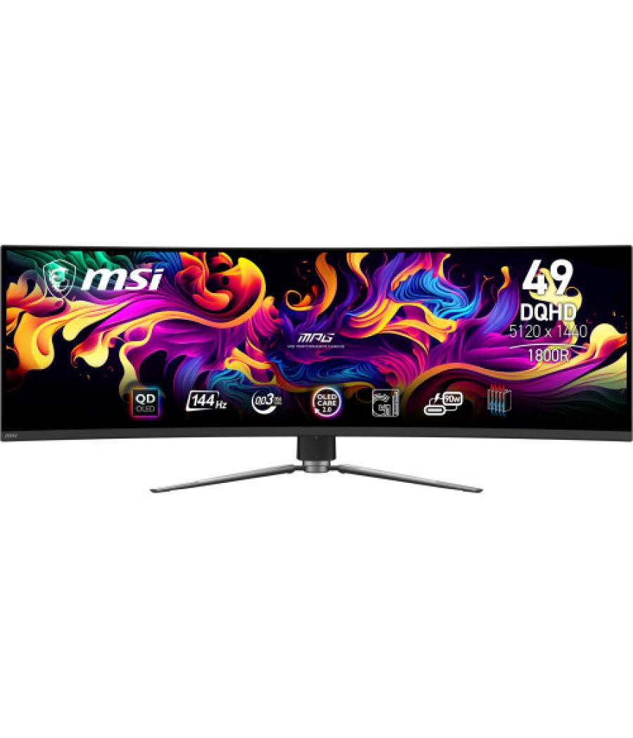 Msi mpg 491cqp qd-oled pantalla para pc 124,5 cm (49") 5120 x 1440 pixeles dqhd qdoled negro