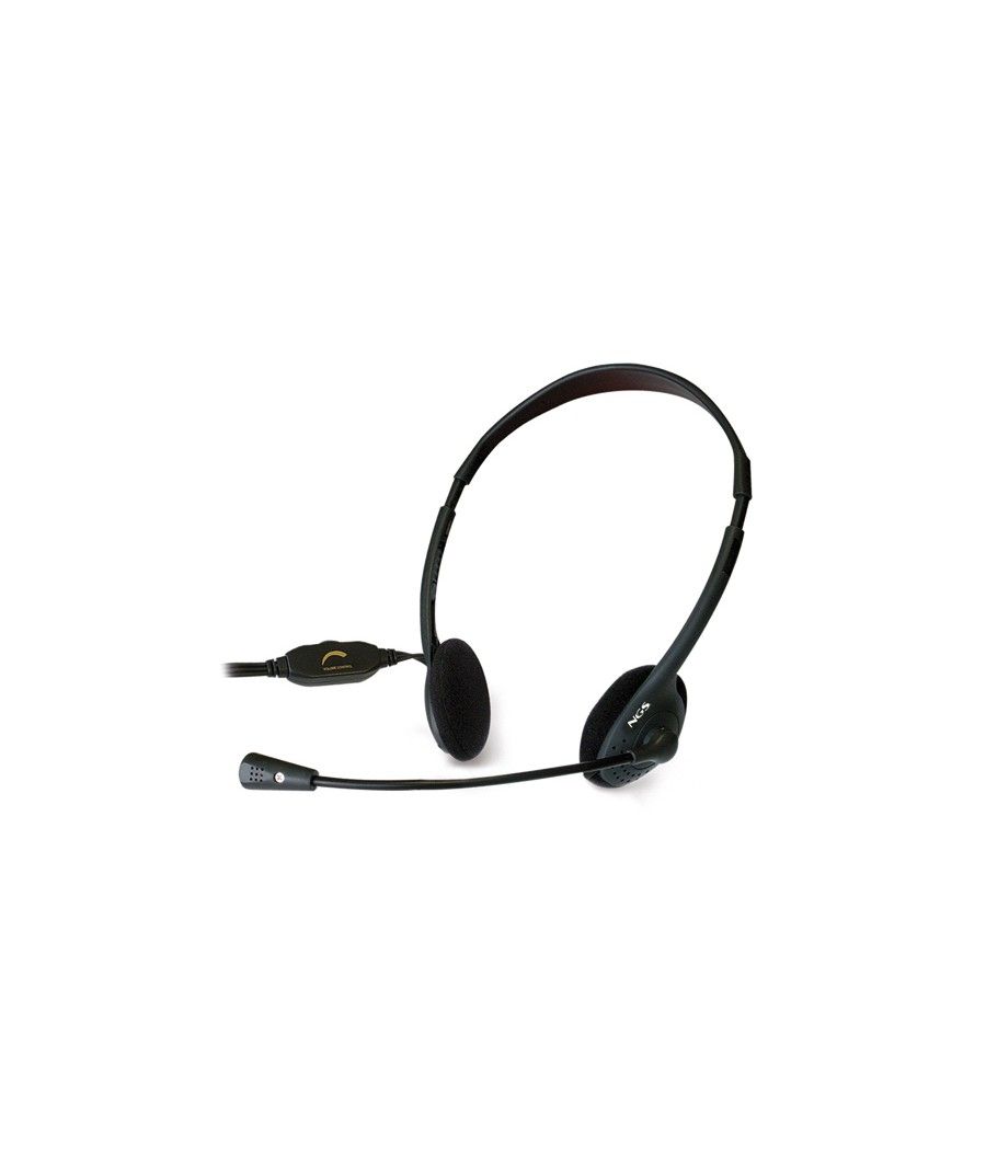 NGS MS103 auricular y casco Auriculares Alámbrico Diadema Calls/Music Negro - Imagen 2