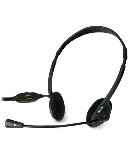 Ngs ms103 - casco con auriculares - diadema - micrófono - contro de volumen en el cable
