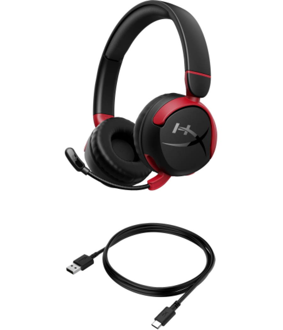 Hyperx cloud mini: auriculares gaming inalámbricos (negro)