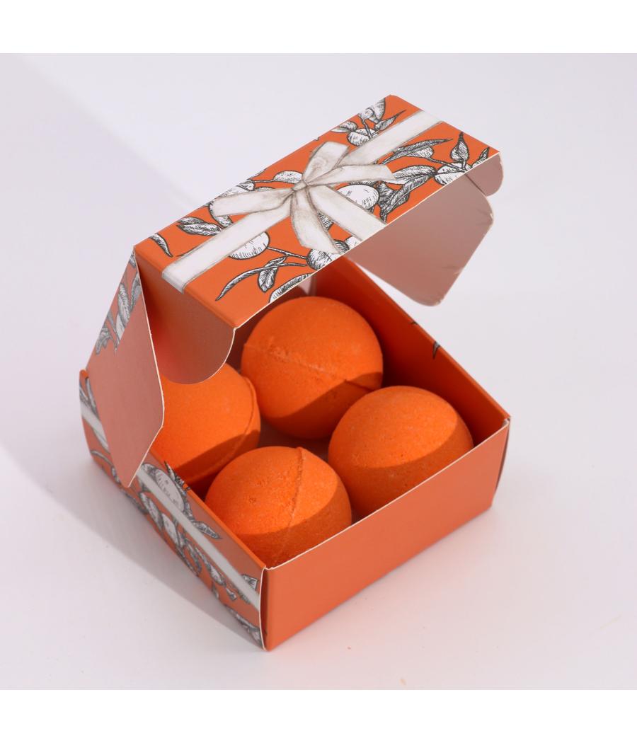 Set de 4 Bombas de Baño de Vitamina C - Aromaterapia