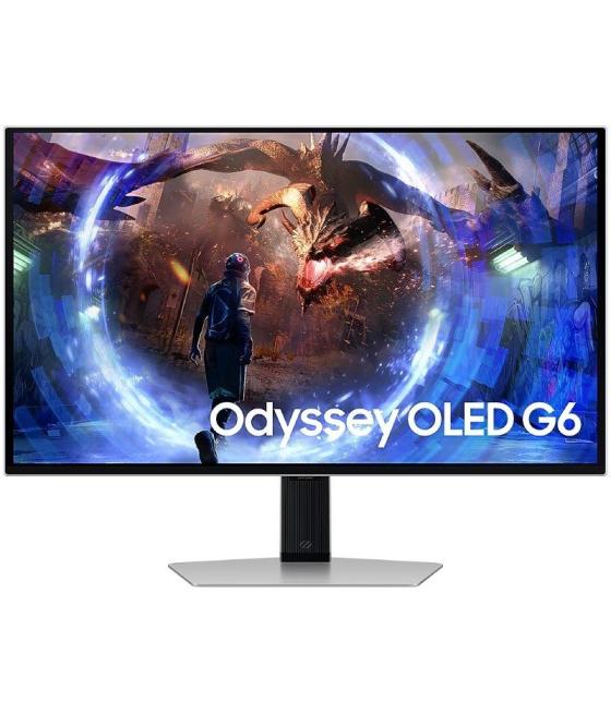 Monitor gaming samsung g6 odyssey oled s27dg600su 27'/ qhd/ 0.03ms/ 360hz/ regulable en altura/ plata