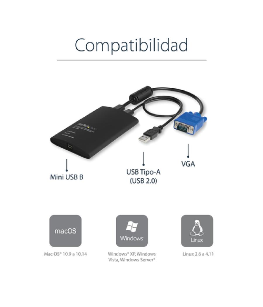 StarTech.com Adaptador Crash Cart USB con Transferencia de Ficheros y Captura de Vídeo