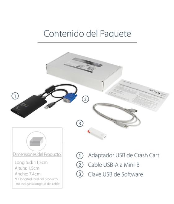 StarTech.com Adaptador Crash Cart USB con Transferencia de Ficheros y Captura de Vídeo