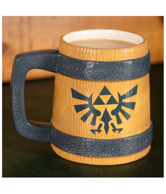 Taza paladone zelda barril escudo hyrule 450ml