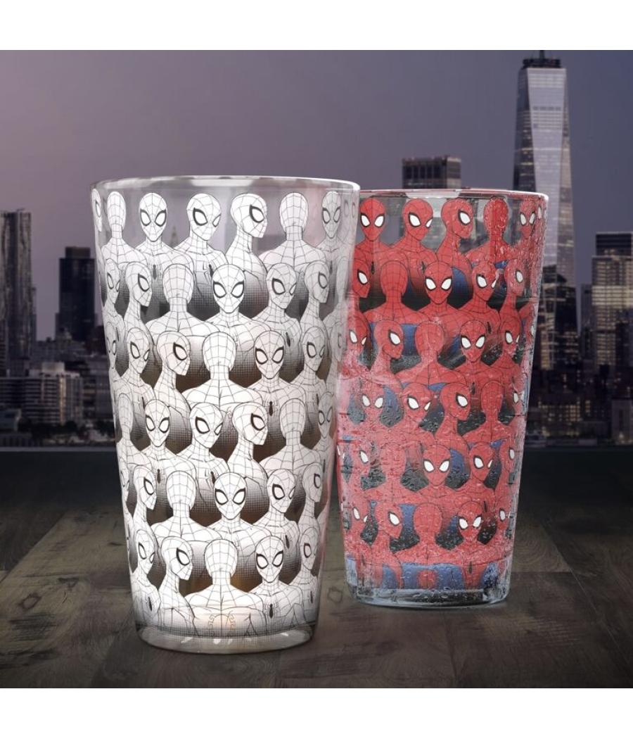 Vaso con cambio de color paladone spider - man 400 ml