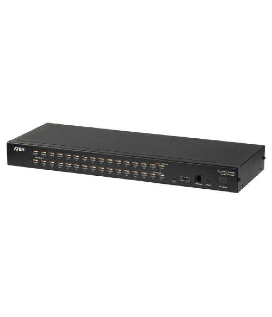 Aten kh1532a interruptor kvm montaje en rack negro