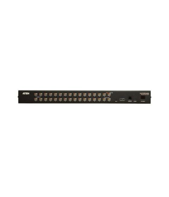 Aten kh1532a interruptor kvm montaje en rack negro