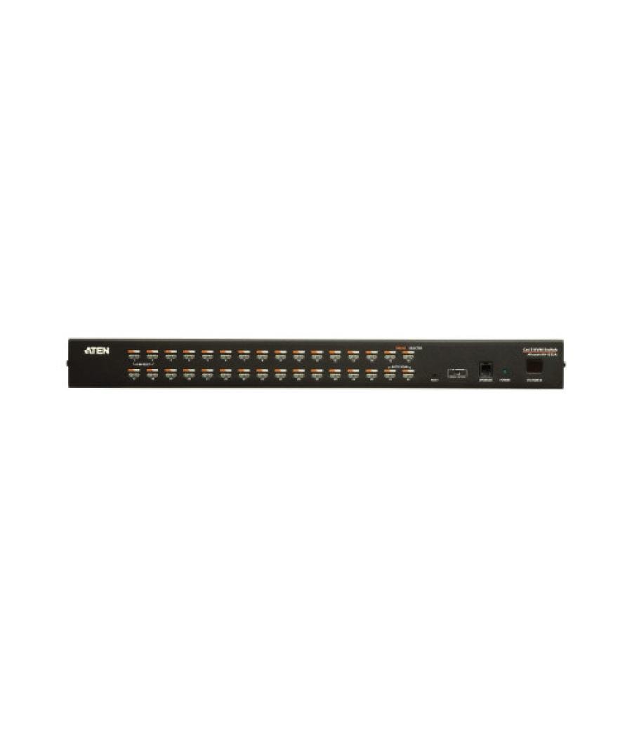 Aten kh1532a interruptor kvm montaje en rack negro