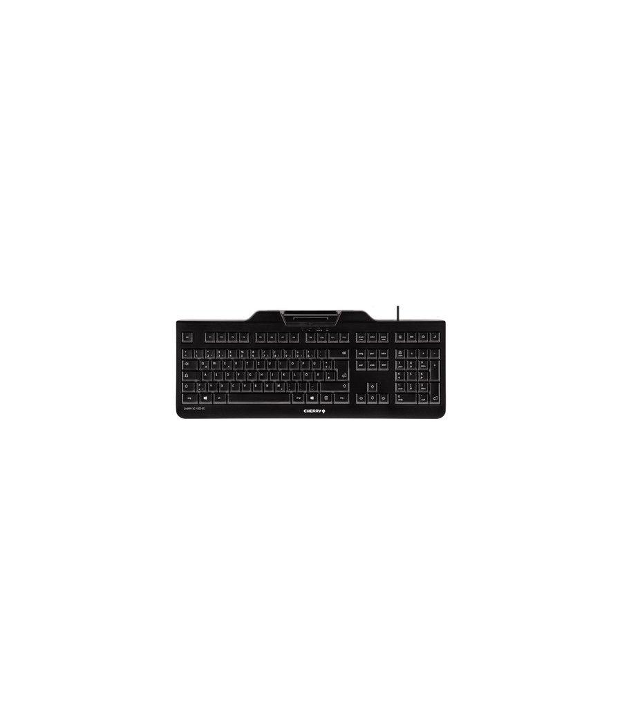 Cherry Teclado+lector chip integrado (DNIe) Negro - Imagen 1