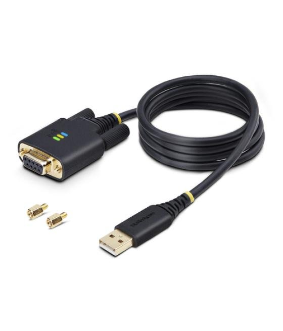 StarTech.com 1P3FFCNB-USB-SERIAL cable de serie Negro 1 m USB tipo A DB-9