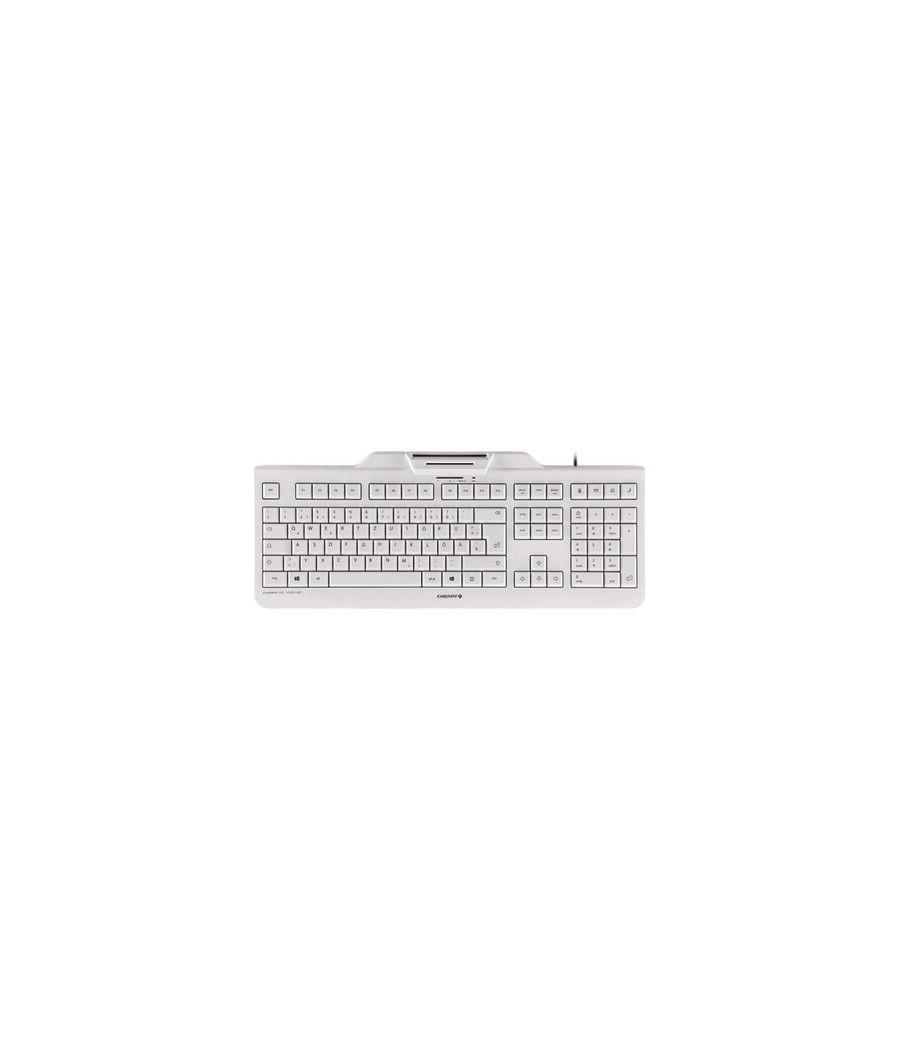 Cherry Teclado+Lector Chip Integrado (DNIe) Blanco - Imagen 1