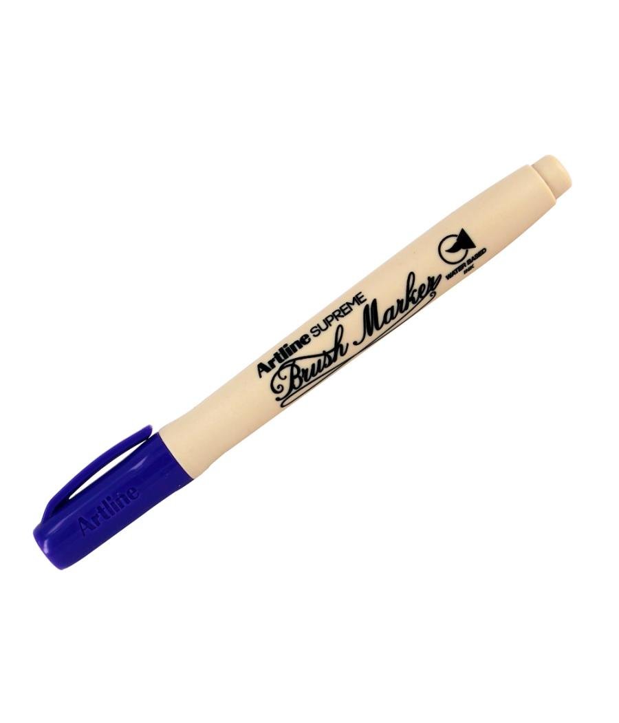Rotulador artline supreme brush epfs pintura base de agua punta tipo pincel trazo fino purpura