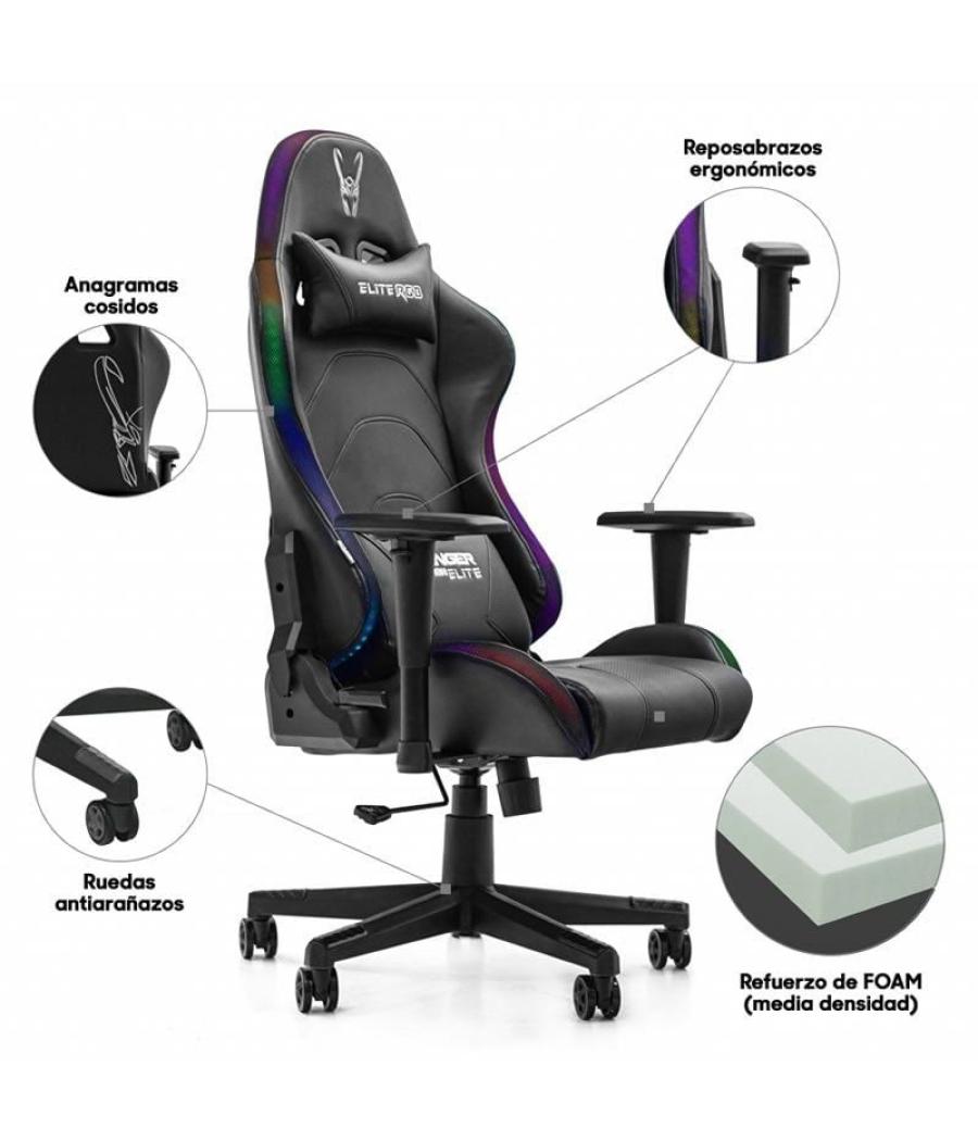 Silla gaming woxter stinger station elite v2/ luces led