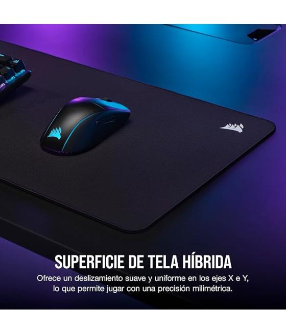 Alfombrilla corsair mm500 v2 gaming, negro, superficie extensa ch-941b141-ww