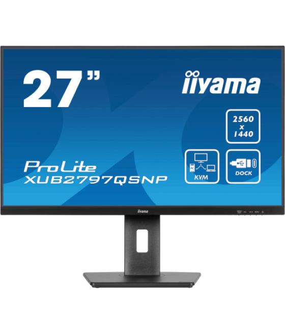 Iiyama prolite xub2797qsnp-b1 pantalla para pc 68,6 cm (27") 2560 x 1440 pixeles wide quad hd led negro