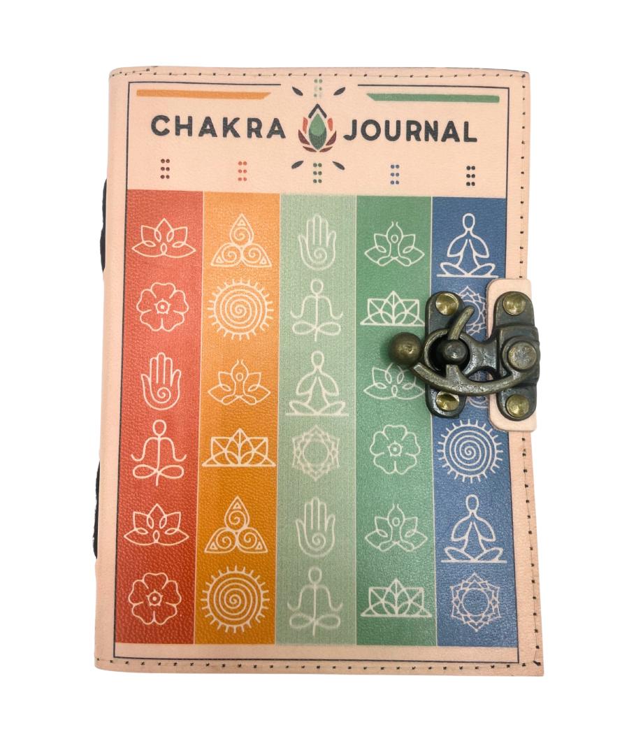 Cuaderno de Cuero - 7 Chakras - 12,5x17,5cm