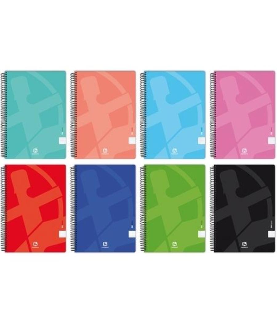 Centauro cuadernos tapa blanda 01-uniclasic 80h cuadrícula 4mm cuarto colores surtidos