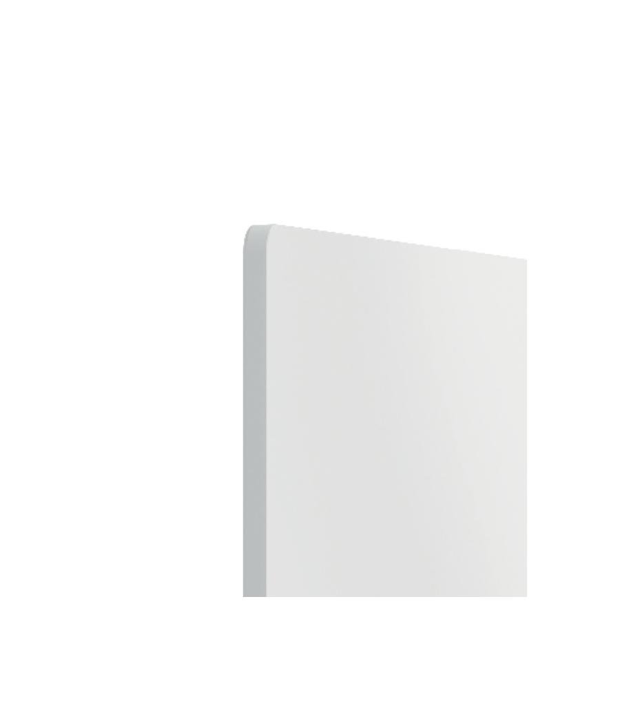 Pizarra blanca nobo modular sin marco acero magnética 600x450 mm