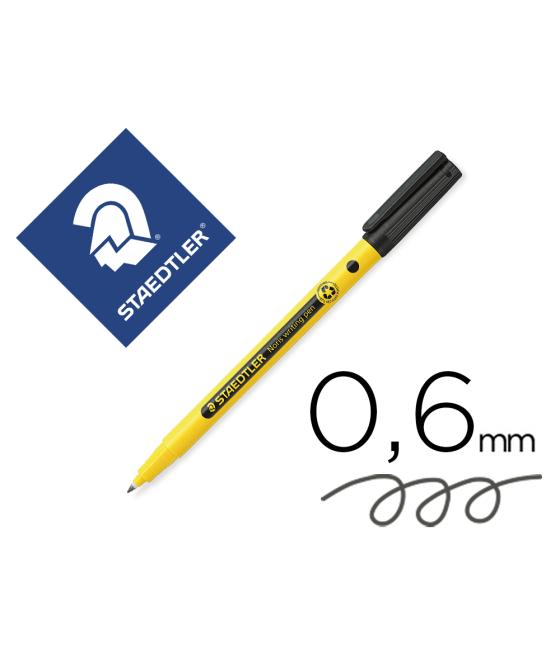 Rotulador staedtler noris writing pen 307 tinta base de agua punta fina trazo 0,6 mm negro