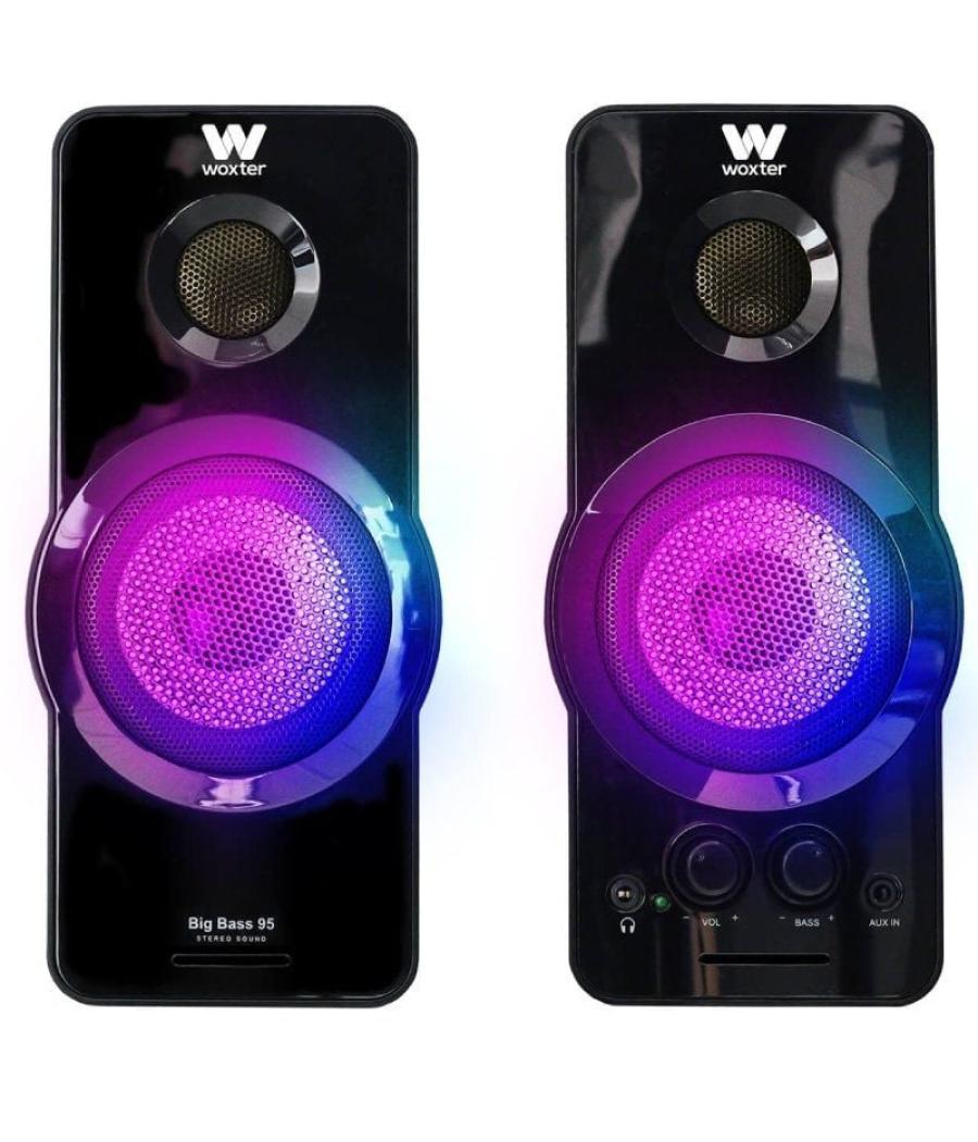 Altavoces woxter big bass 95 rgb/ 20w/ 2.0