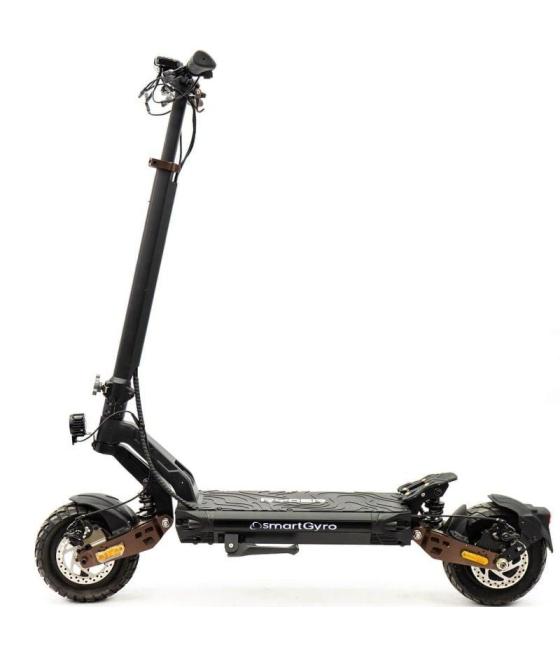 Patinete eléctrico smartgyro ryder certificado/ motor 1000w/ ruedas 10'/ 25km/h/ autonomía 75km