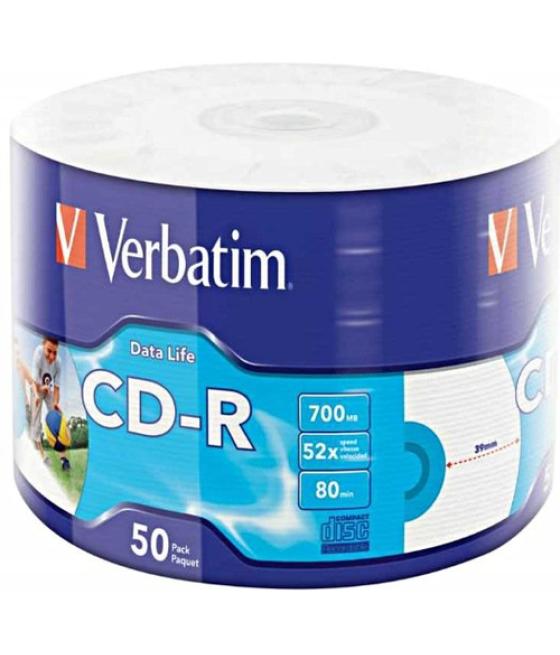 Verbatim 50x CD-R 700 MB 52x 50 pieza(s)