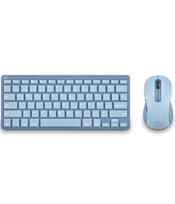 Teclado y ratón inalámbricos ngs fantasy kit blue/ azul