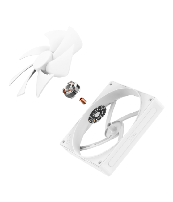 Nzxt f140p carcasa del ordenador ventilador 14 cm blanco 1 pieza(s)